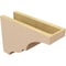 Ekena Millwork 5"W x 15"D x 10"H Classic Asheboro Rough Cedar Woodgrain TimberThane Corbel, Primed Tan CORUR05X15X10ASHRCPR - alternate 2